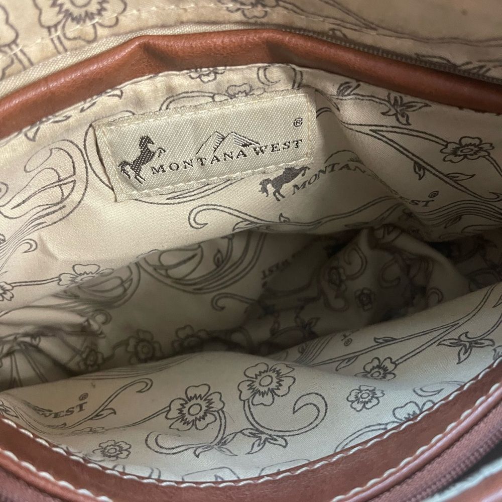 Montana West Black and Brown Horse Accent Shoulder Bag - Picture 11 of 14